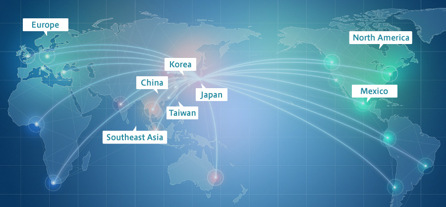 Worldwide Delivery: China Southeast Asia Japan Korea Taiwan Europe North America Mexico