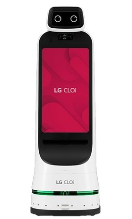 写真:サイネージロボット LG CLOi GuideBot